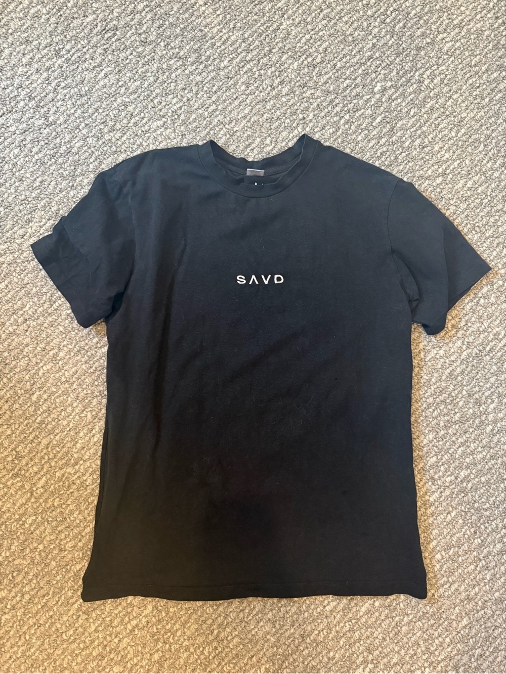 Men's Black Short Sleeve Logo Tee